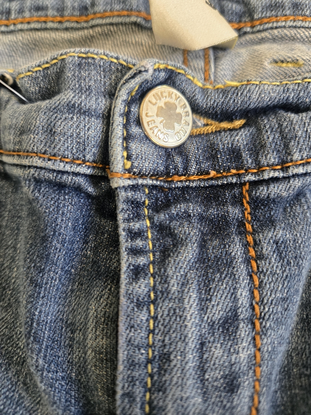 Lucky Brand Light Blue Denim Shorts with Contrast Stitching - Picture 3 of 12